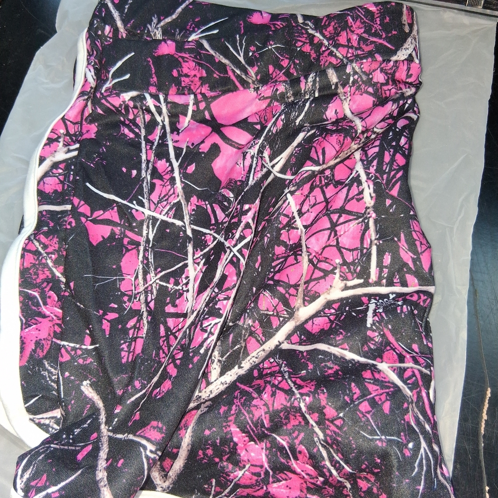 Pink and Black Tree Branch Patterned Dress